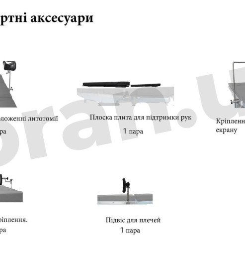 Хірургічний стіл Sentek MK300 із рентгенпрозорою HPL-поверхнею